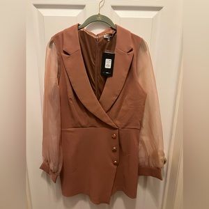 Business blazer romper fashion nova